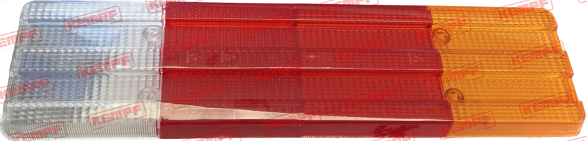 28681 Kempf Lichtscheibe, f. 4K, rechts, eckig, 425x110, mit Rückfahrlicht